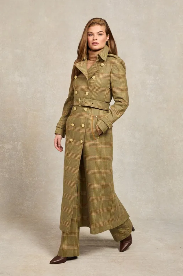 Women Full Length Marlborough Trench Coat Leveret Holland Cooper Tailoring