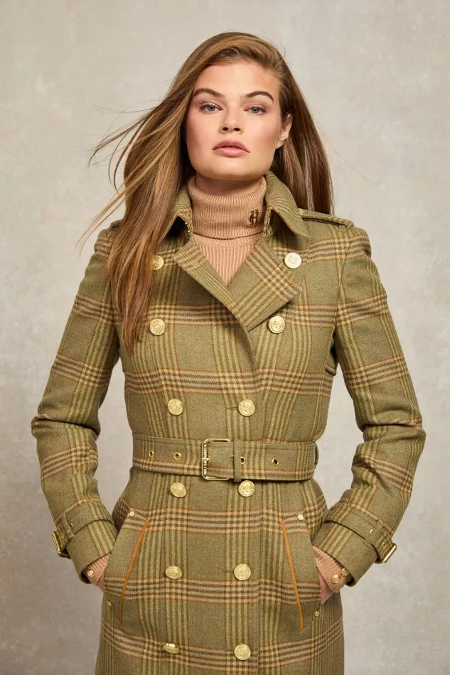 Women Full Length Marlborough Trench Coat Leveret Holland Cooper Tailoring