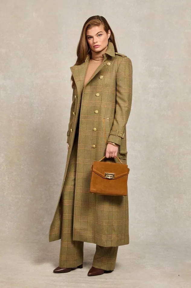 Women Full Length Marlborough Trench Coat Leveret Holland Cooper Tailoring