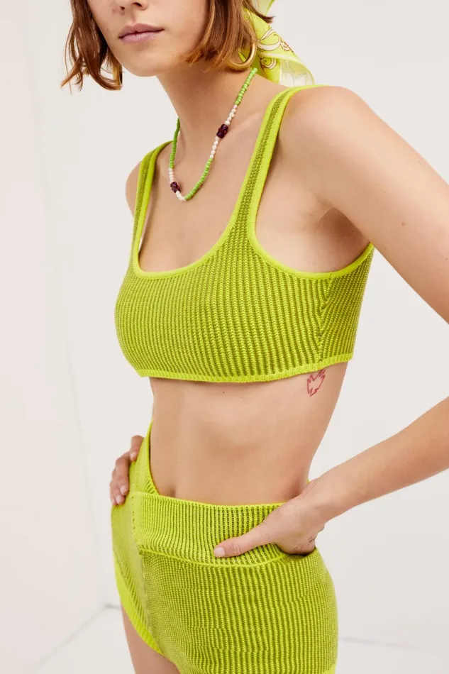 Women Gemma Bralette Top Green For Love and Lemons Tops Women Gemma Bralette Top Green For Love and Lemons Tops