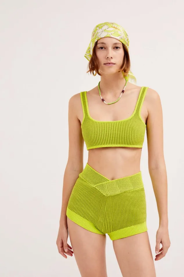 Women Gemma Bralette Top Green For Love and Lemons Tops Women Gemma Bralette Top Green For Love and Lemons Tops