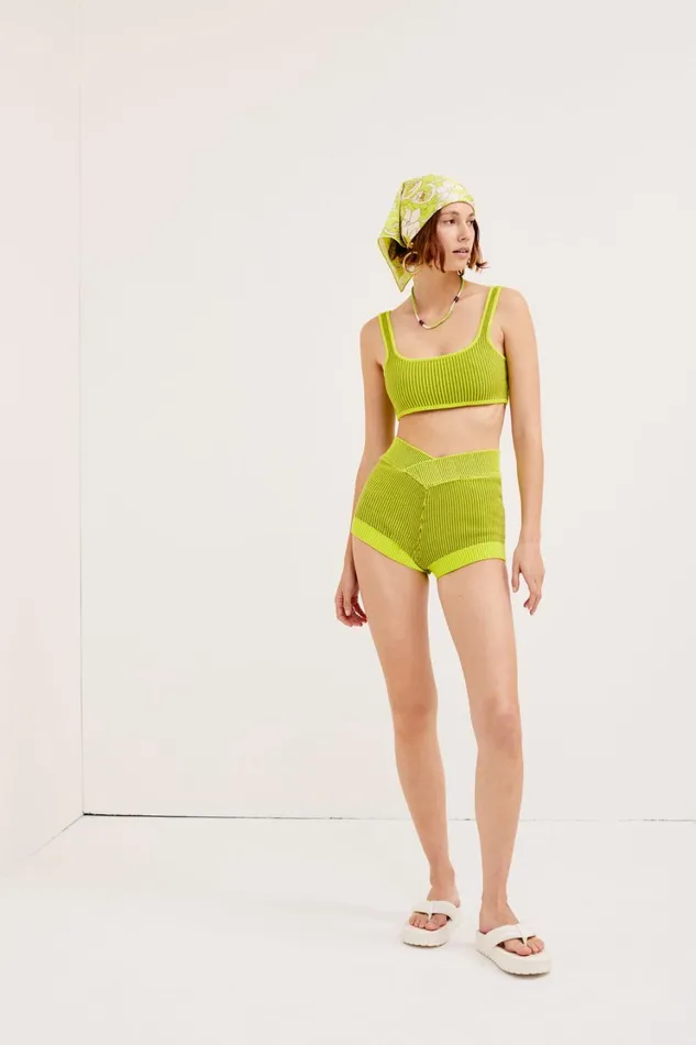 Women Gemma Bralette Top Green For Love and Lemons Tops Women Gemma Bralette Top Green For Love and Lemons Tops