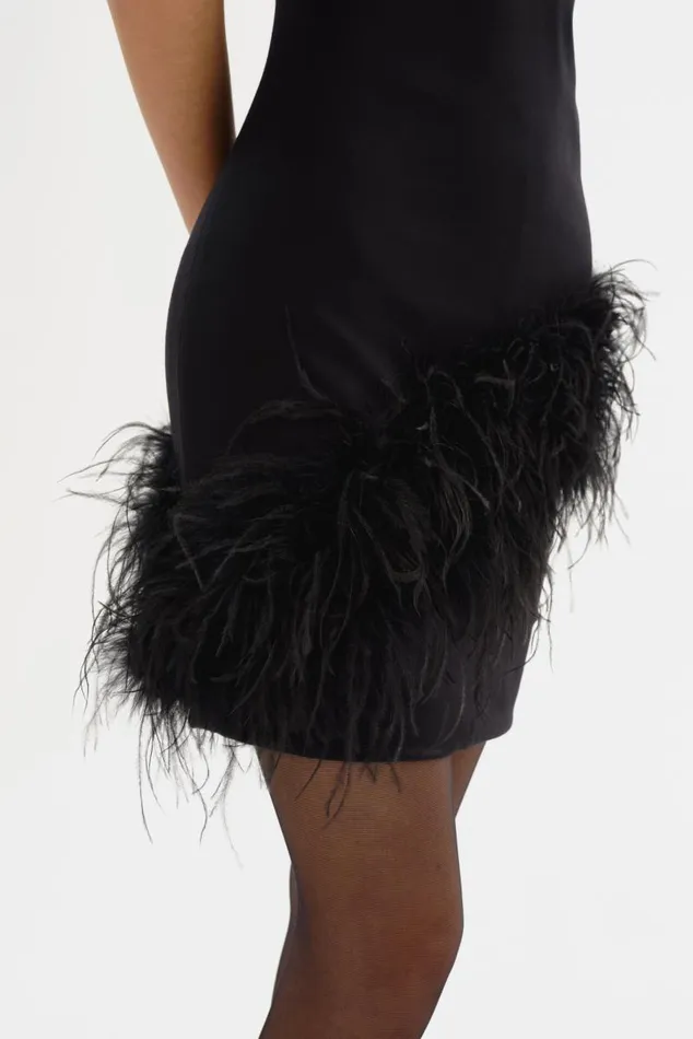 Women GEORGINA Mock Neck Dress Black LAMARQUE Dresses