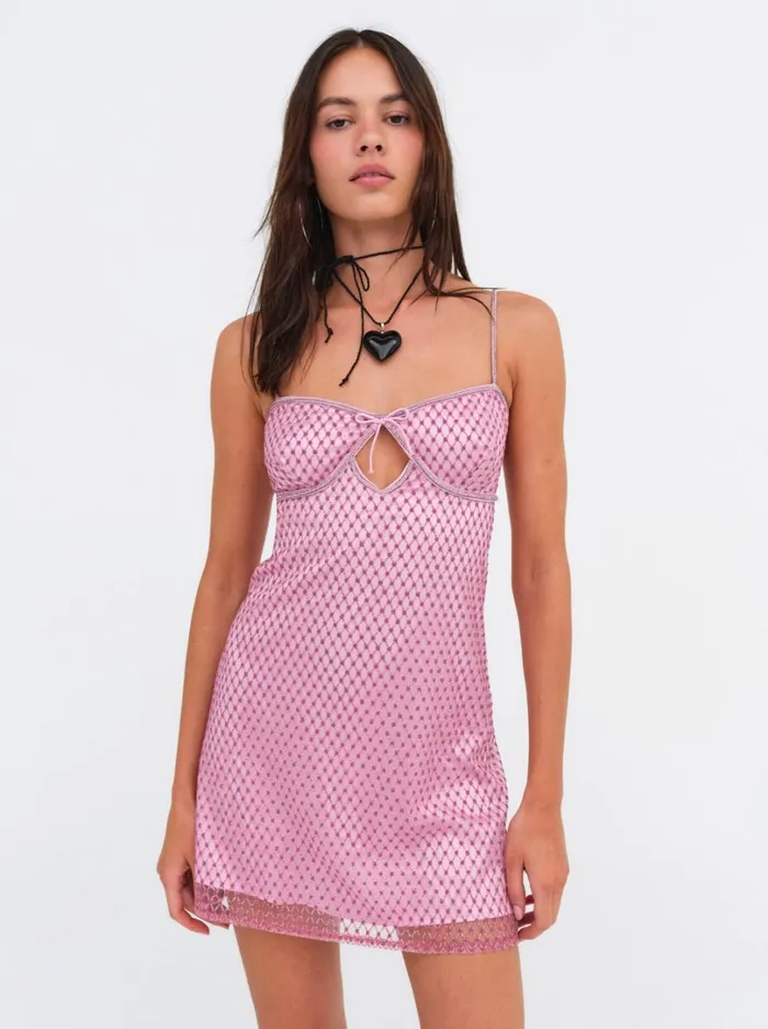 Women Glitter Slip Dress Pink For Love and Lemons Dresses Women Glitter Slip Dress Pink For Love and Lemons Dresses