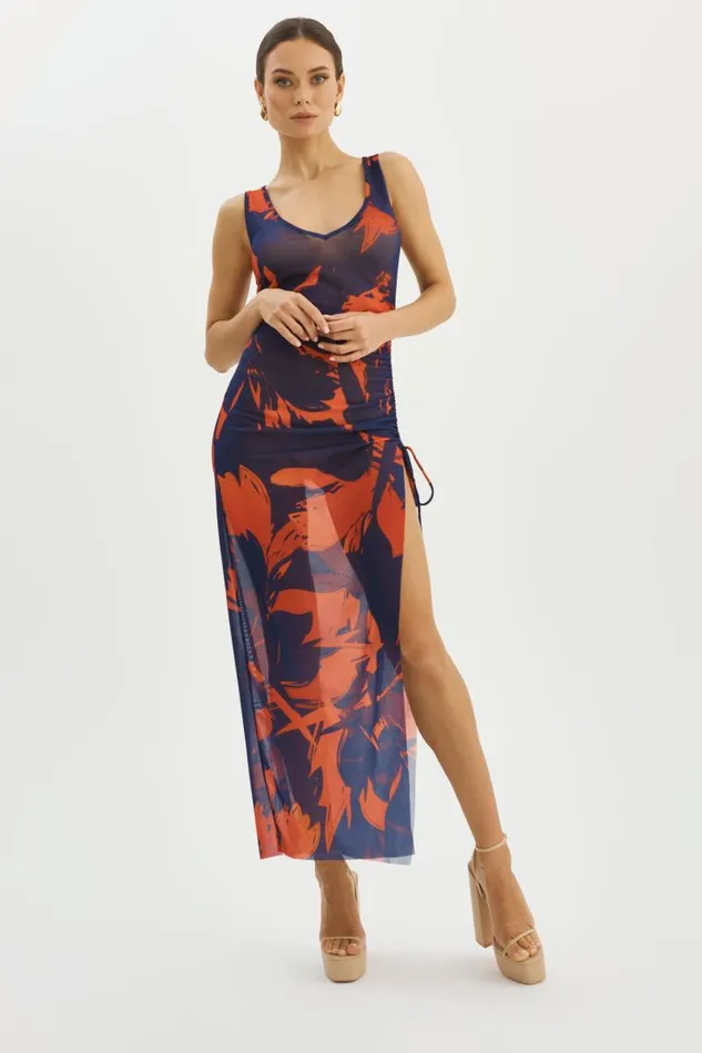 Women HADYL Mesh Maxi Dress Floral LAMARQUE Dresses