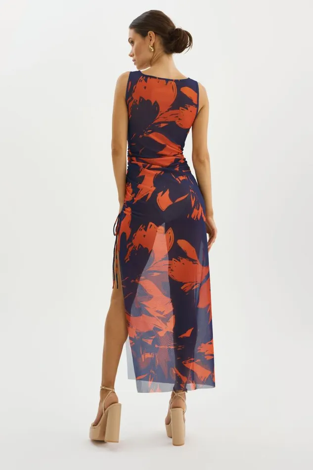 Women HADYL Mesh Maxi Dress Floral LAMARQUE Dresses