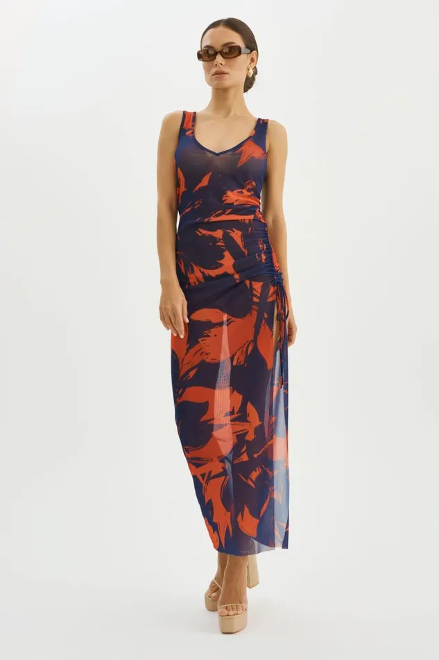 Women HADYL Mesh Maxi Dress Floral LAMARQUE Dresses