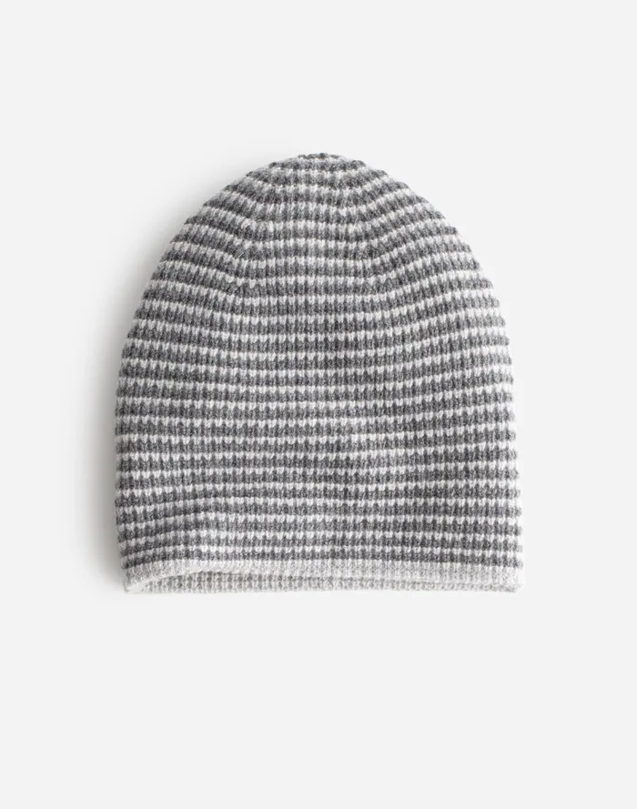 Women Hats Madewell Reversible Beanie In SoftWool Hthr Smoke