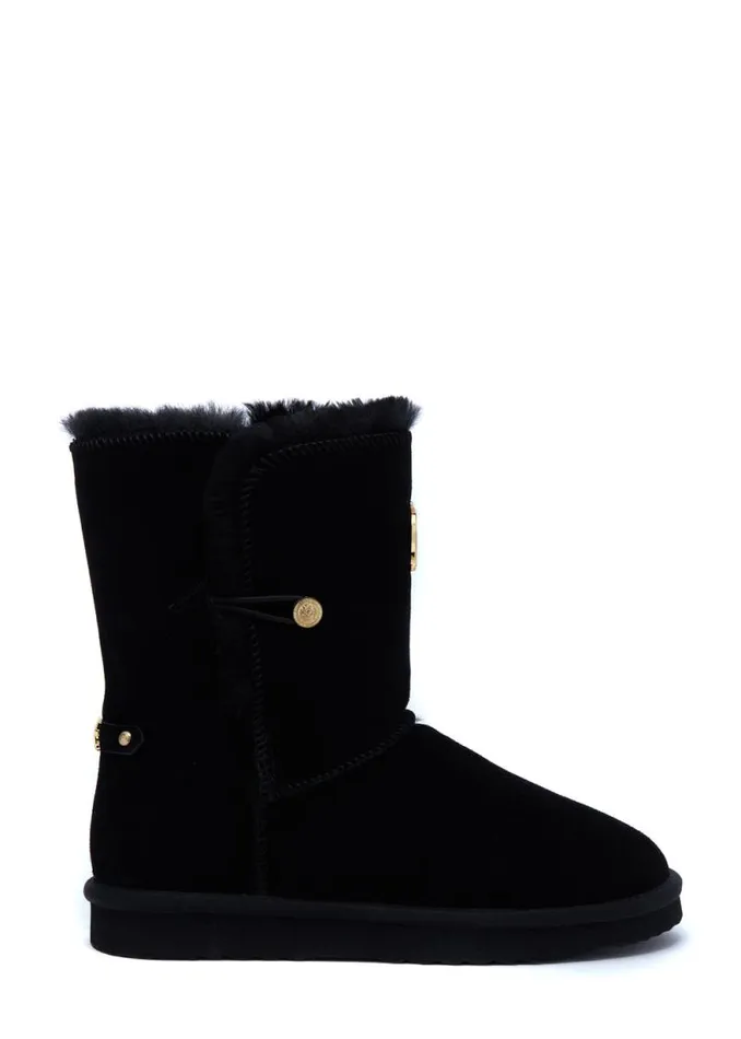 Women HC Shearling Boot Black Holland Cooper Sleepwear
