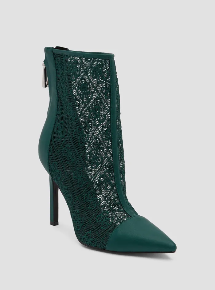 Women Heels GUESS Green Sinthy Logo Boots