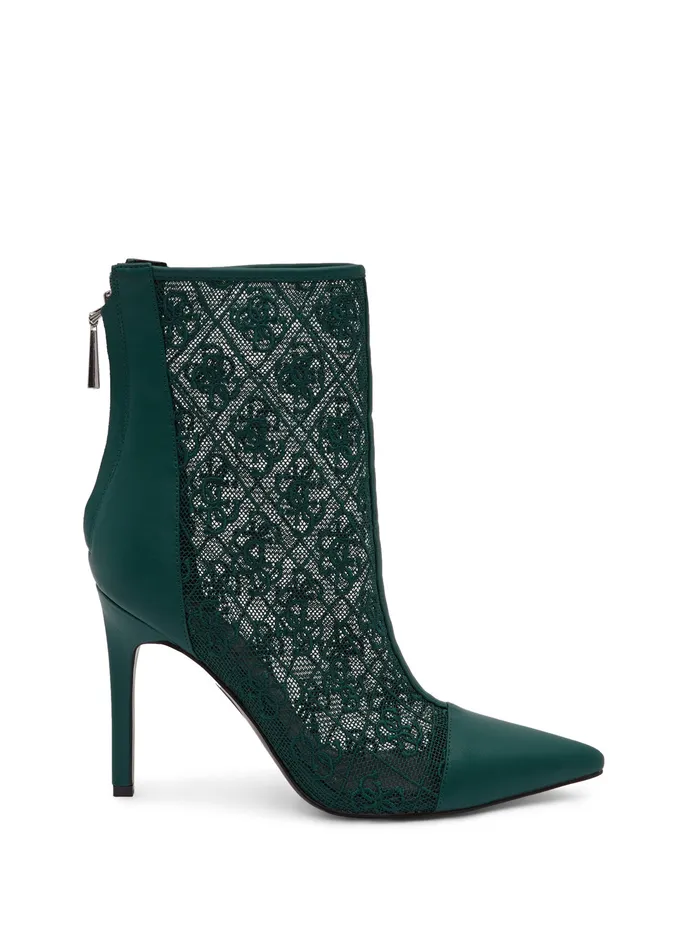 Women Heels GUESS Green Sinthy Logo Boots