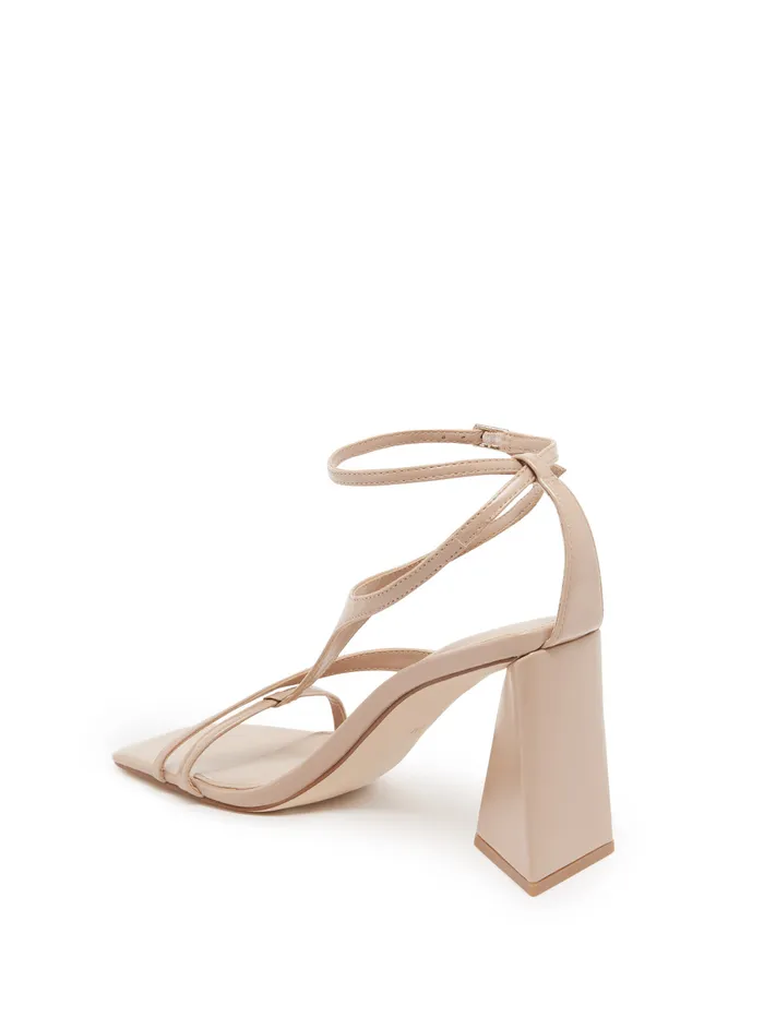 Women Heels GUESS Nude Kanai Block High Heels Women Heels GUESS Nude Kanai Block High Heels