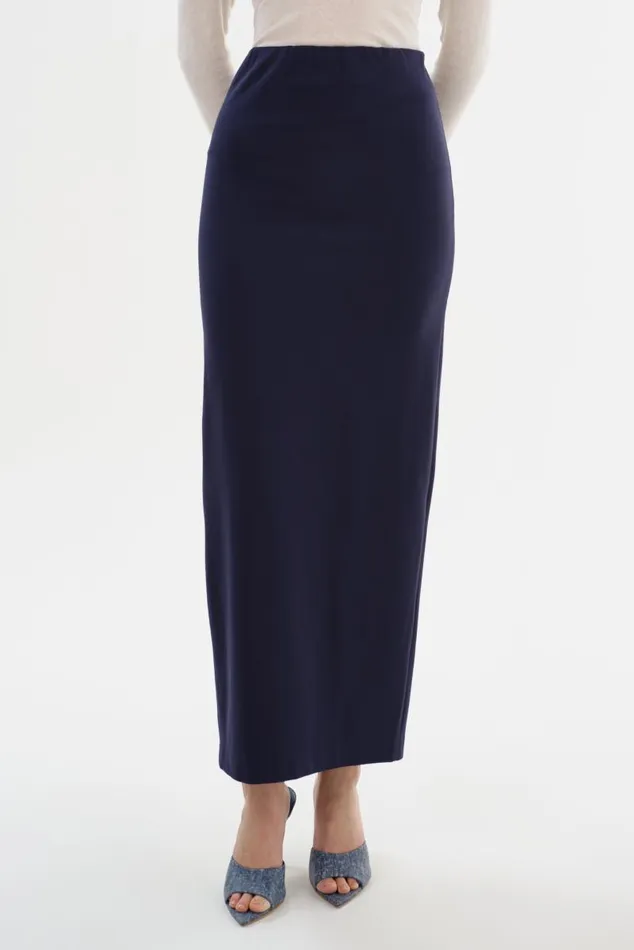 Women HELLANDA Knit Maxi Skirt Midnight Blue LAMARQUE Skirts Women HELLANDA Knit Maxi Skirt Midnight Blue LAMARQUE Skirts
