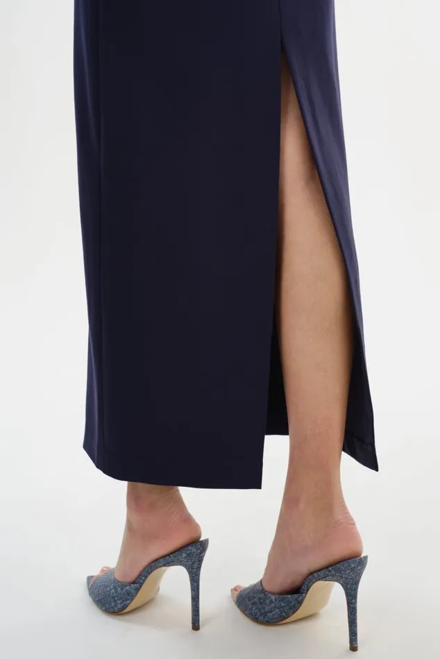 Women HELLANDA Knit Maxi Skirt Midnight Blue LAMARQUE Skirts Women HELLANDA Knit Maxi Skirt Midnight Blue LAMARQUE Skirts
