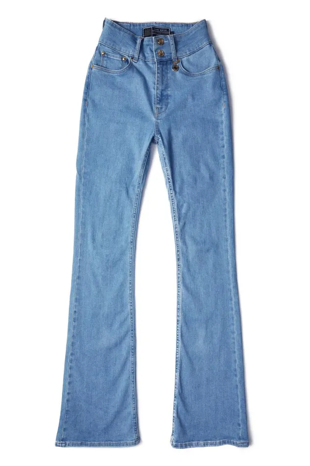 Women High Rise Flared Jean Light Denim Holland Cooper Jeans