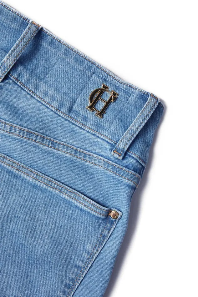 Women High Rise Flared Jean Light Denim Holland Cooper Jeans