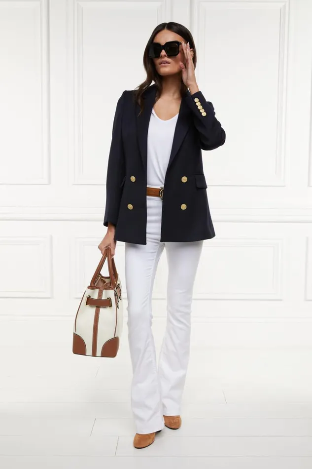 Women High Rise Flared Jean White Holland Cooper Jeans