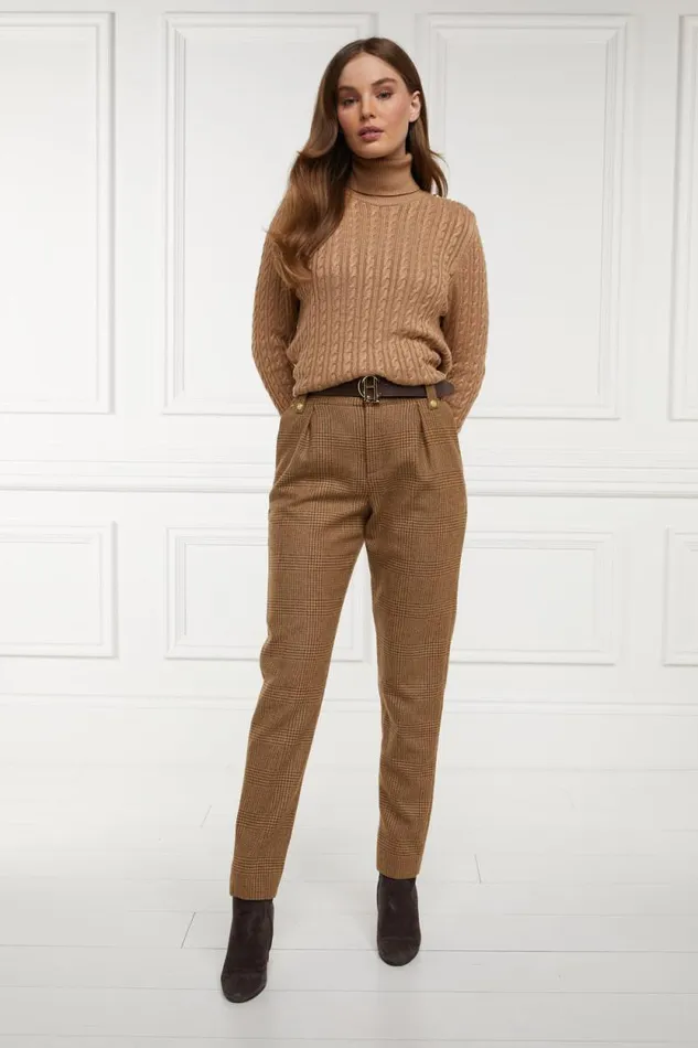 Women High Waisted Peg Trouser Tawny Holland Cooper Tailoring Women High Waisted Peg Trouser Tawny Holland Cooper Tailoring