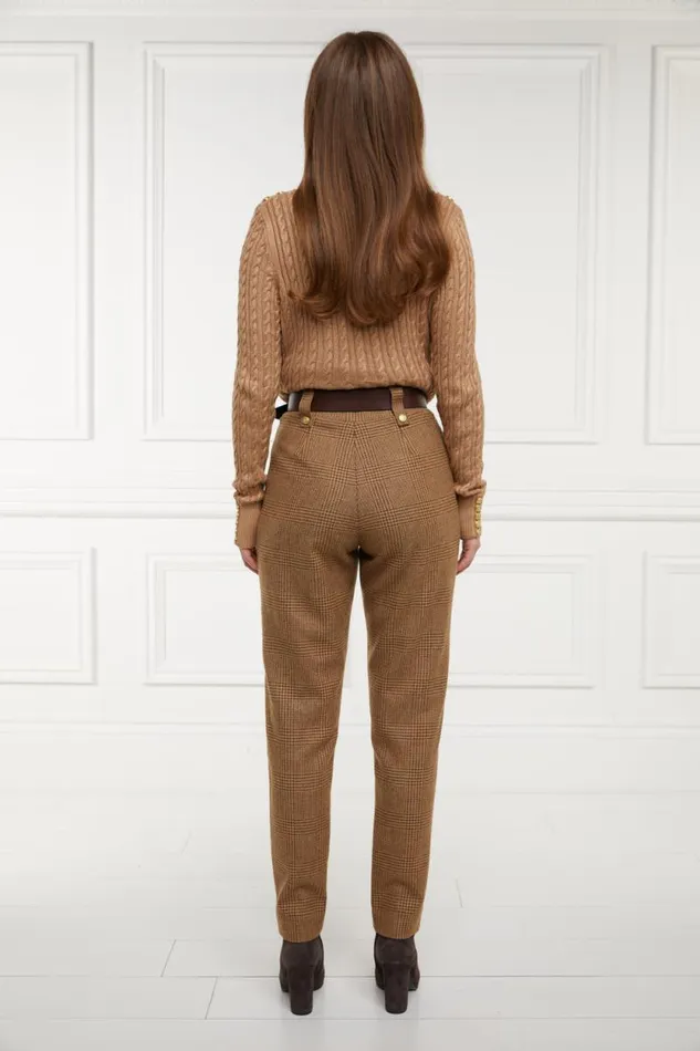 Women High Waisted Peg Trouser Tawny Holland Cooper Tailoring Women High Waisted Peg Trouser Tawny Holland Cooper Tailoring