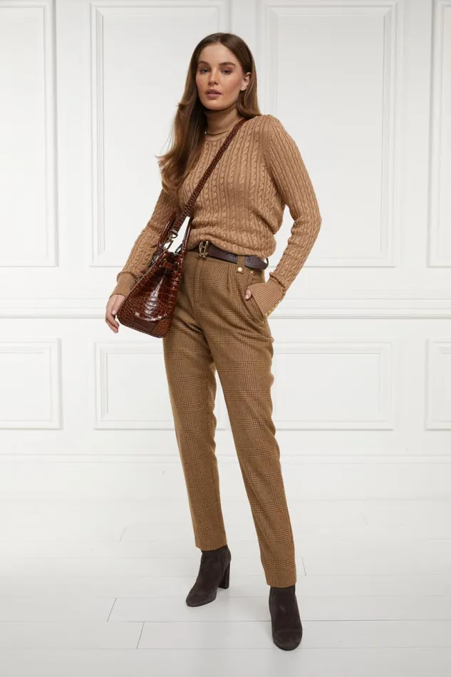 Women High Waisted Peg Trouser Tawny Holland Cooper Tailoring Women High Waisted Peg Trouser Tawny Holland Cooper Tailoring