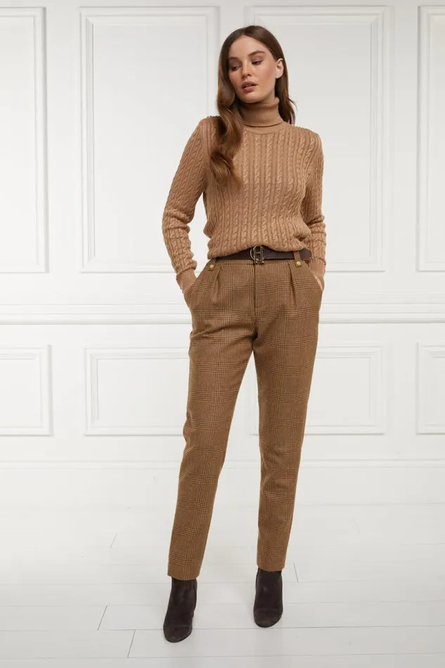 Women High Waisted Peg Trouser Tawny Holland Cooper Tailoring Women High Waisted Peg Trouser Tawny Holland Cooper Tailoring