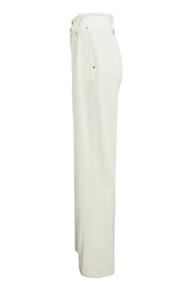 Women High Waisted Straight Trouser Ivory Holland Cooper Trousers Women High Waisted Straight Trouser Ivory Holland Cooper Trousers