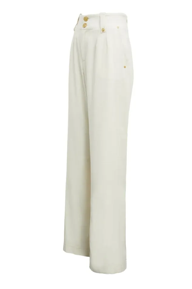 Women High Waisted Straight Trouser Ivory Holland Cooper Trousers Women High Waisted Straight Trouser Ivory Holland Cooper Trousers