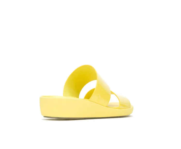 Women Hush Puppies Brite Jells Slide Sun Yellow Sandals