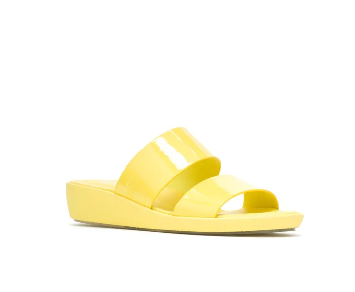 Women Hush Puppies Brite Jells Slide Sun Yellow Sandals