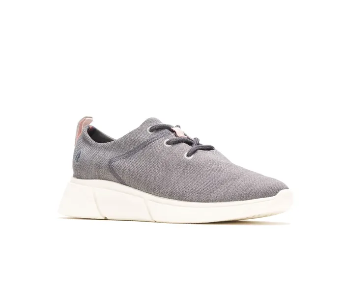 Women Hush Puppies Makenna Lace Up Grey Multi Heathered Sneakers Women Hush Puppies Makenna Lace Up Grey Multi Heathered Sneakers