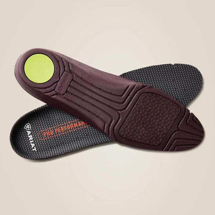 Women Insoles Ariat Pro Performance Round Toe Insole Black