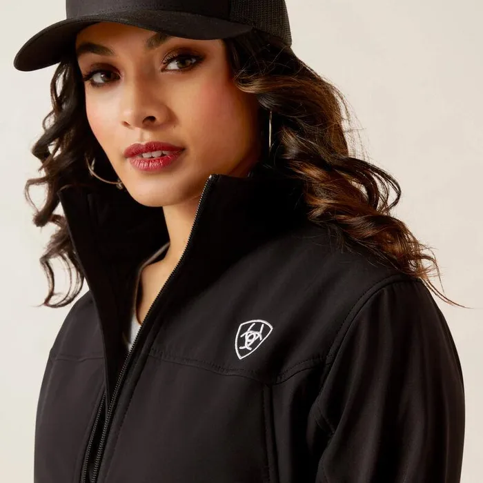 Women Jackets and Vests Ariat Classic Team Softshell MEXICO Jacket Black Women Jackets and Vests Ariat Classic Team Softshell MEXICO Jacket Black