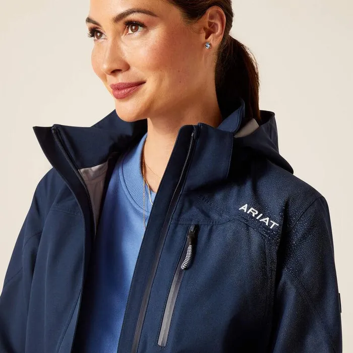Women Jackets and Vests Ariat Coastal Long Waterproof Parka Navy Women Jackets and Vests Ariat Coastal Long Waterproof Parka Navy