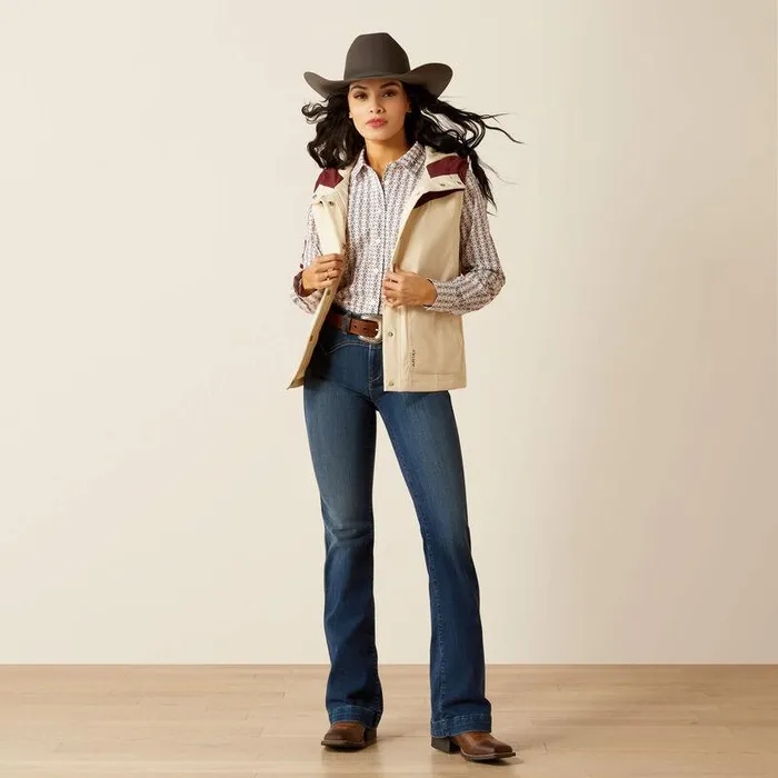Women Jackets and Vests Ariat Pioneer StretchShell Vest Summer Sandrosewood Women Jackets and Vests Ariat Pioneer StretchShell Vest Summer Sandrosewood