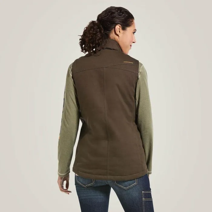 Women Jackets and Vests Ariat Rebar DuraCanvas Insulated Vest Wren Women Jackets and Vests Ariat Rebar DuraCanvas Insulated Vest Wren