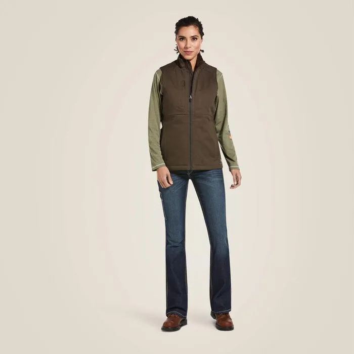 Women Jackets and Vests Ariat Rebar DuraCanvas Insulated Vest Wren Women Jackets and Vests Ariat Rebar DuraCanvas Insulated Vest Wren