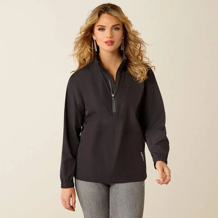 Women Jackets and Vests Ariat Whisper Pullover Jacket Black