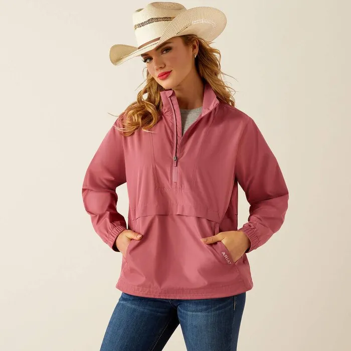 Women Jackets and Vests Ariat Whisper Pullover Jacket Rose Wine