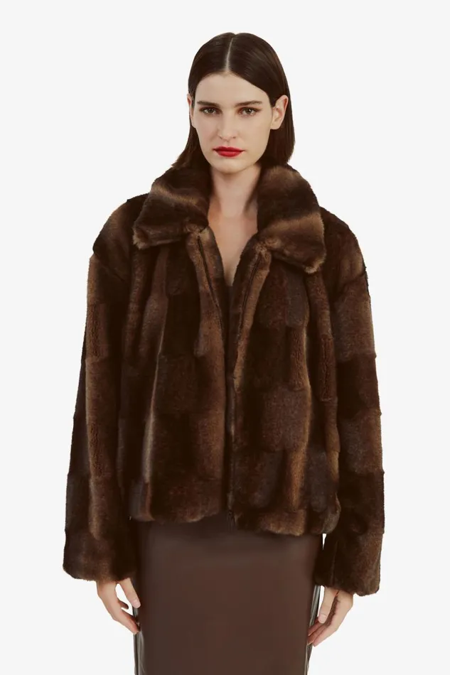 Women Jackets Bardot Sylvie Zip Faux Fur Jacket In Dark Chocolate Dark Chocolate Women Jackets Bardot Sylvie Zip Faux Fur Jacket In Dark Chocolate Dark Chocolate