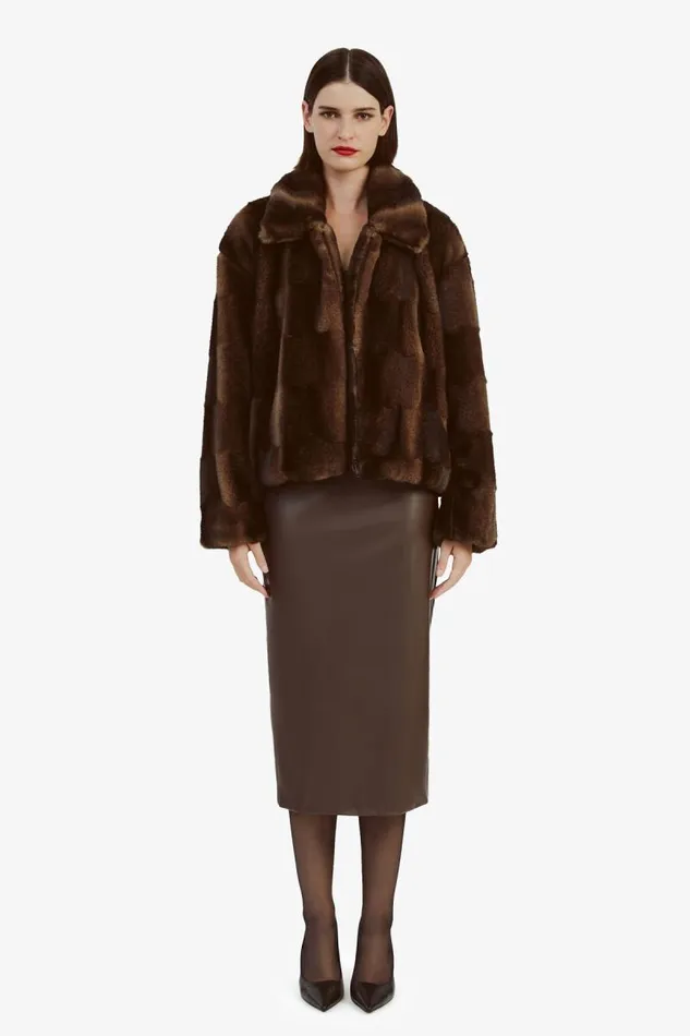 Women Jackets Bardot Sylvie Zip Faux Fur Jacket In Dark Chocolate Dark Chocolate Women Jackets Bardot Sylvie Zip Faux Fur Jacket In Dark Chocolate Dark Chocolate