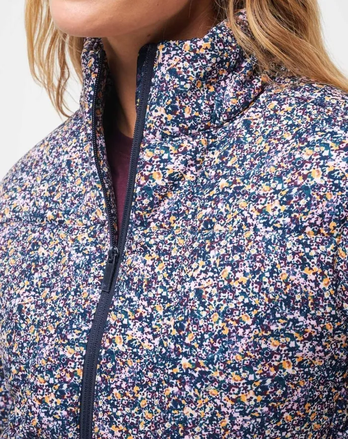 Women Jackets TravisMathew MONT BLANC FLORAL PUFFER Cream Multi Women Jackets TravisMathew MONT BLANC FLORAL PUFFER Cream Multi
