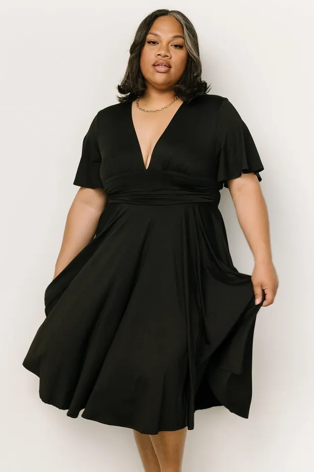 Women Janette Midi Dress Black Baltic Born Midi Dresses Women Janette Midi Dress Black Baltic Born Midi Dresses