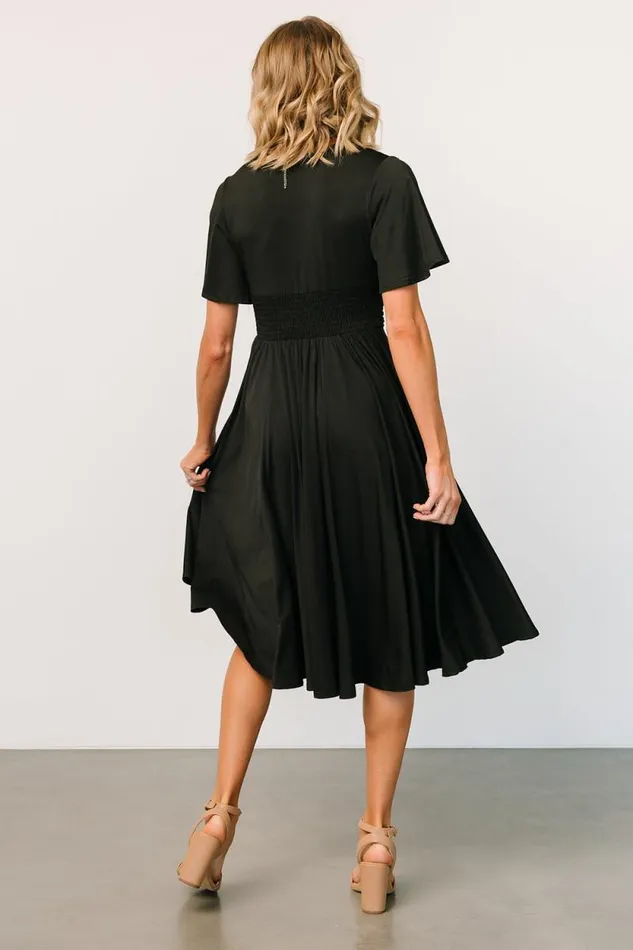 Women Janette Midi Dress Black Baltic Born Midi Dresses Women Janette Midi Dress Black Baltic Born Midi Dresses