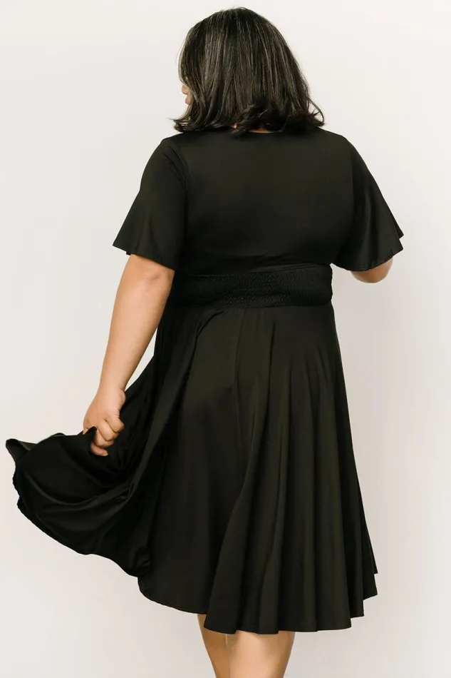 Women Janette Midi Dress Black Baltic Born Midi Dresses Women Janette Midi Dress Black Baltic Born Midi Dresses