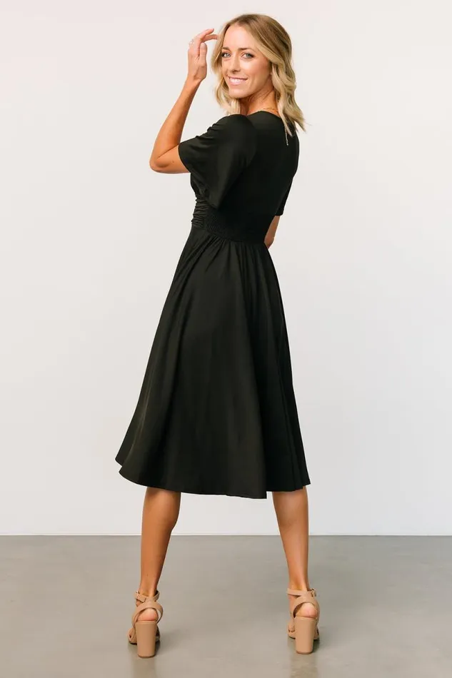 Women Janette Midi Dress Black Baltic Born Midi Dresses Women Janette Midi Dress Black Baltic Born Midi Dresses