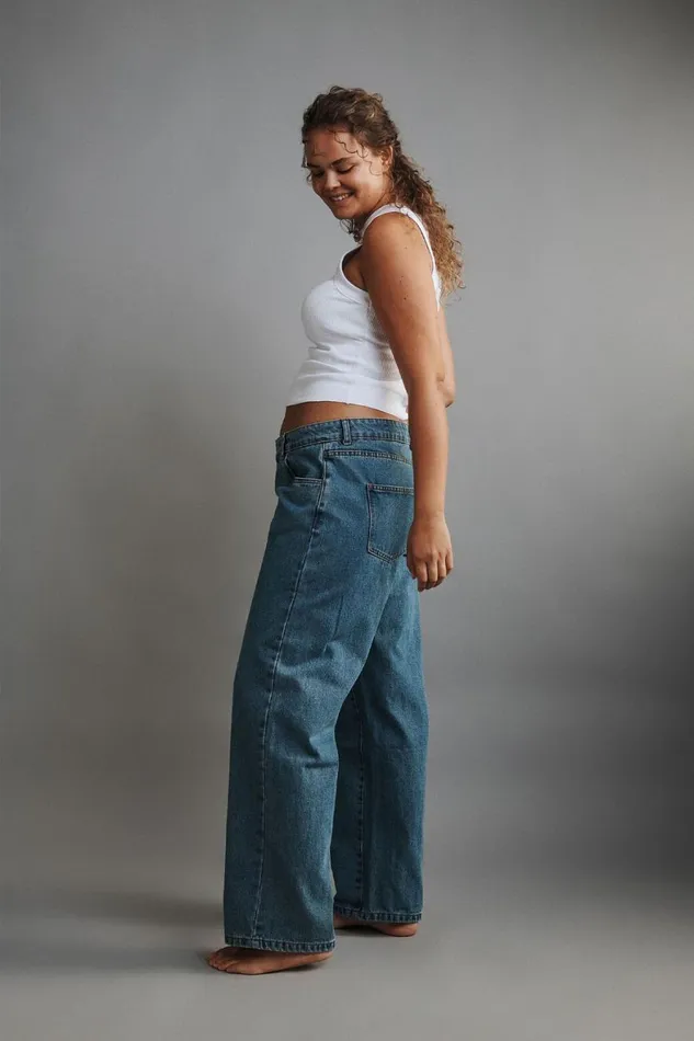 Women Jeans Cotton On Low Rise Straight Jean Offshore Blue
