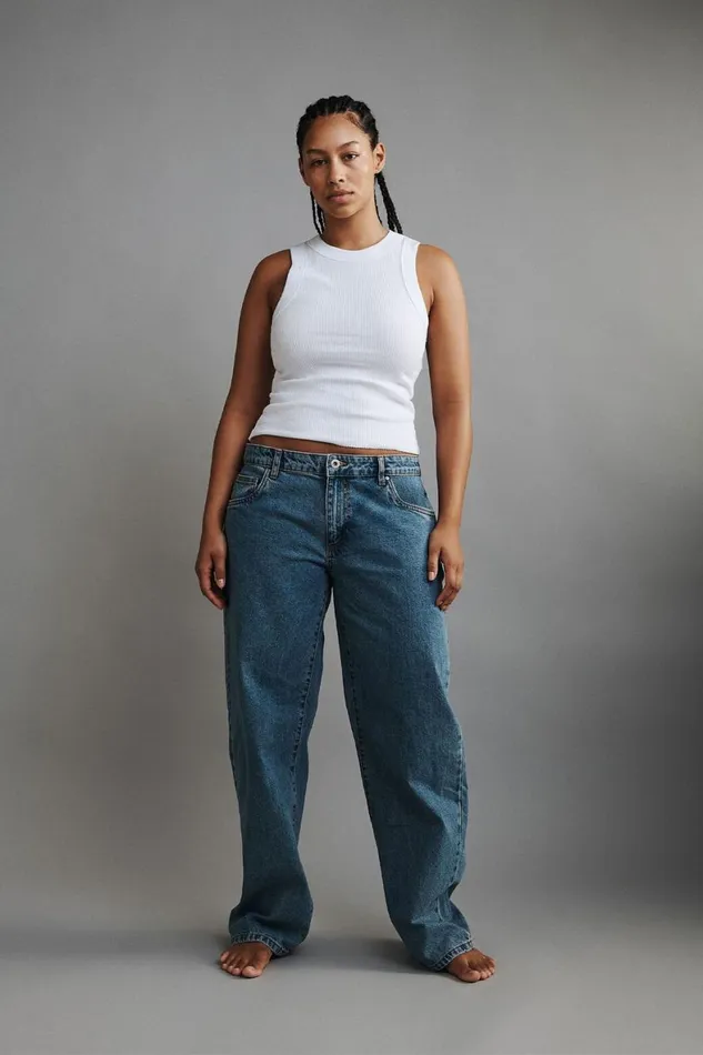 Women Jeans Cotton On Low Rise Straight Jean Offshore Blue