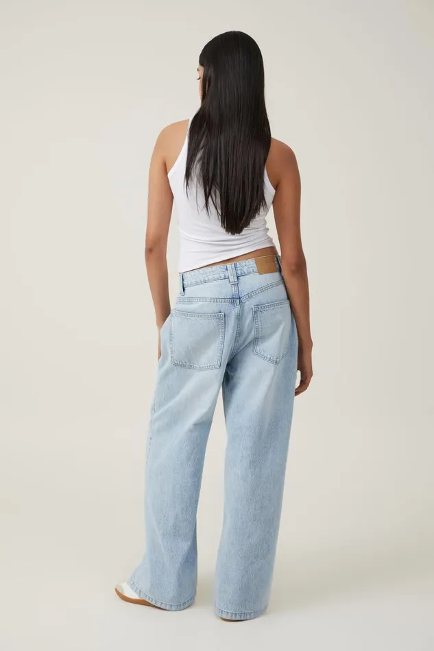 Women Jeans Cotton On Super Baggy Jean Palm Blue