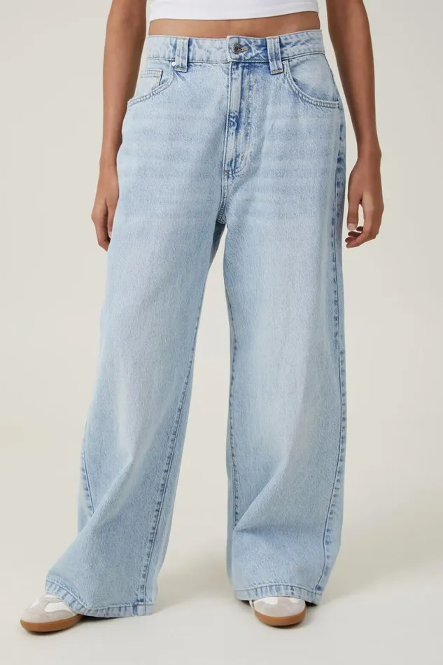 Women Jeans Cotton On Super Baggy Jean Palm Blue