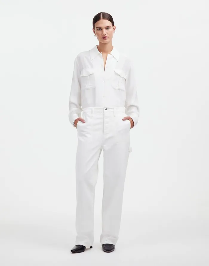 Women Jeans Madewell Alexa Chung For Madewell Workwear Jeans In True White True White
